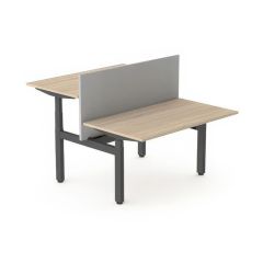 Elektrisch zit sta bureau 5ive duo zwart