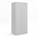 Lockerkast voor garderobe met schoon- vuilverdeling - 2-deurs - 2 delig
