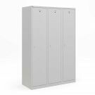 Lockerkast voor garderobe met schoon- vuilverdeling - 3-deurs - 3 delig