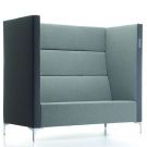 Akoestische bank Cara hoog - 2,5-zits