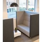 Akoestische bank Cara hoog - 2-zits