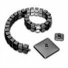 Kabelslang Domino 76 cm  - Zwart