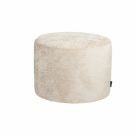 Chenille poef June - Wit