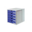 Postkast met 5 vakken HAN - Wit / Blauw