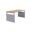 4-poot Bureau Maroon met wangen - 80 x 80 cm