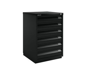 Bisley F-Serie Ladekast 6 laden - Zwart