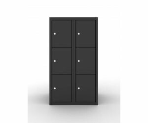 Lage lockerkast Black Edition - 6-deurs - 2 delig
