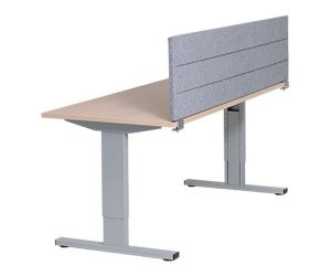 Akoestische scheidingswand Maroon 40 cm hoog met padding