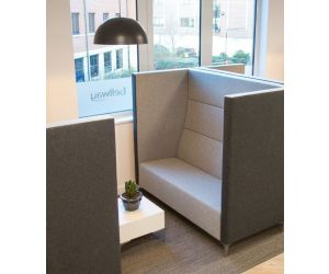 Akoestische bank Cara hoog - 2-zits