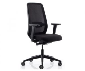 KOHL K1 bureaustoel netbespanning - Zwart (nieuw in verpakking)