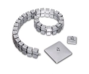 Kabelslang Domino 76 cm  - Zilver