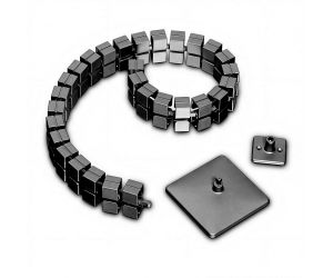 Kabelslang Domino 76 cm  - Zwart