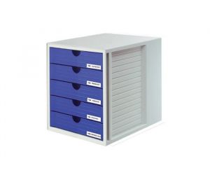 Postkast met 5 vakken HAN - Wit / Blauw