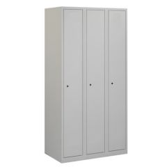 Garderobekast Basic 3 deuren grijs