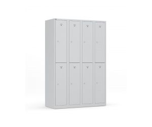 Garderobekast Basic 6 deurs grijs