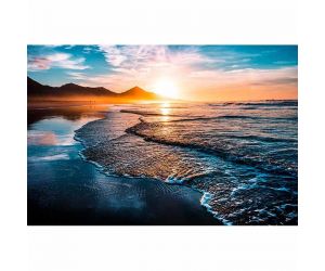 Akoestisch schilderij zonsondergang in zee